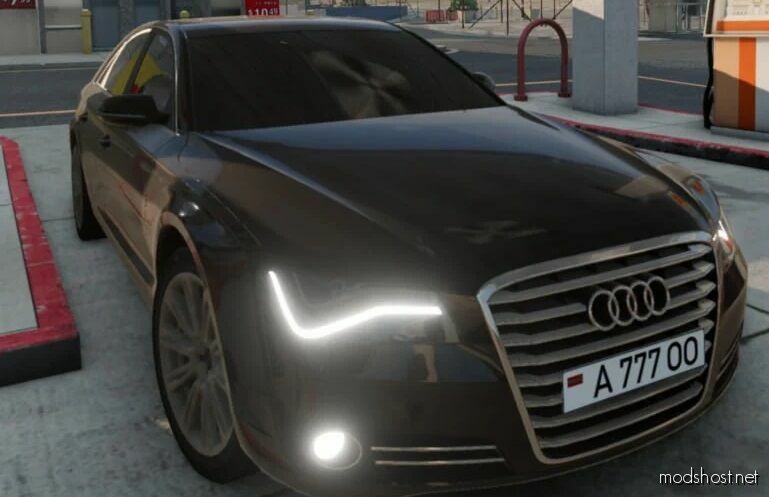 BeamNG Audi Car Mod: A8 D4 PBR FIX 0.29 (Featured)