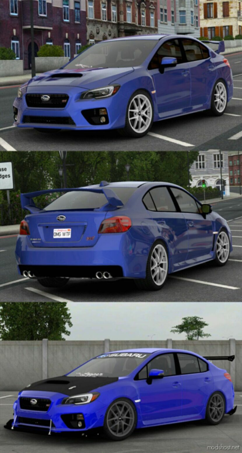 ETS2 Car Mod: Subaru Impreza WRX STI 2017 V3.3 1.48 (Featured)