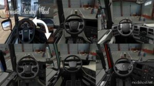 ETS2 Mod: Animated Steering Wheel V1.0.7 1.48 (Featured)