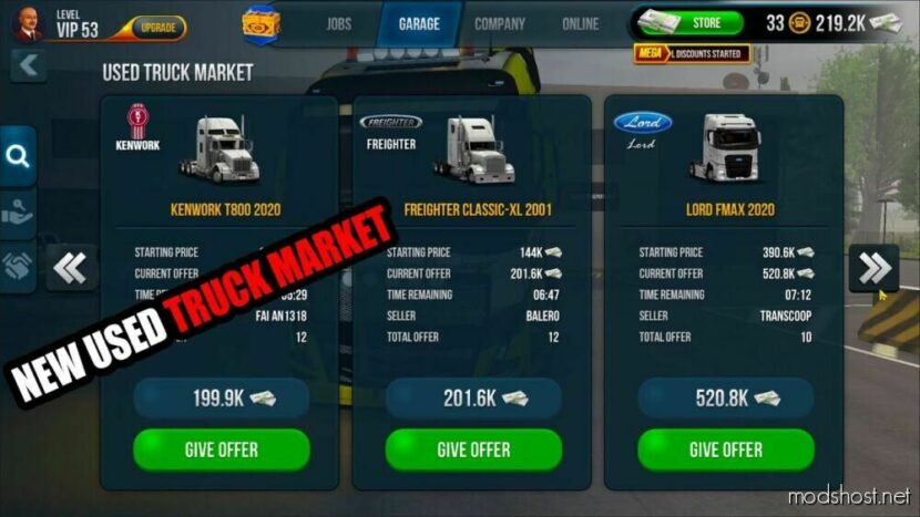 ETS2 Mod: Used Truck Market V1.0.2 (Featured)