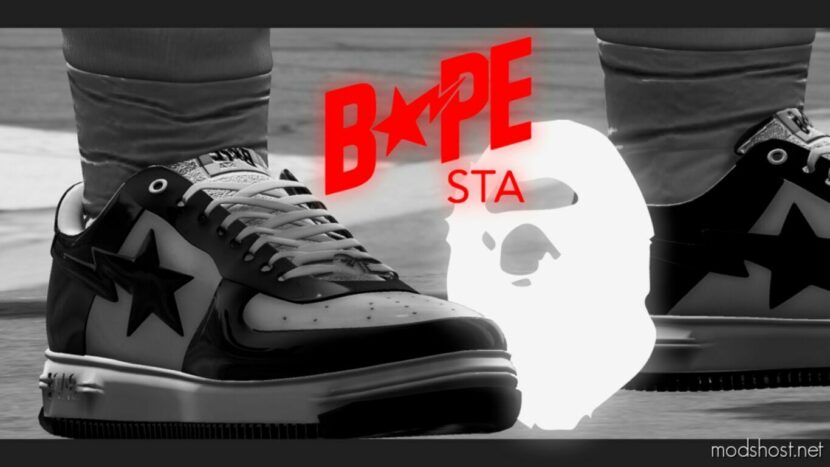 GTA 5 Player Mod: Bapesta LOW For MP Male (Featured)