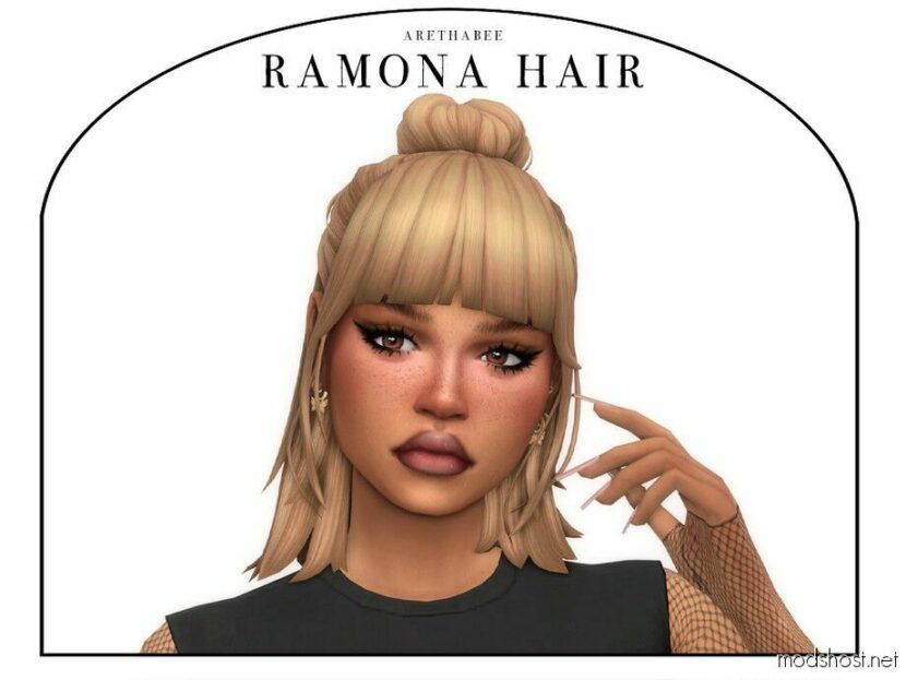 Sims 4 Female Mod: Ramona Hair (Patreon) (Featured)