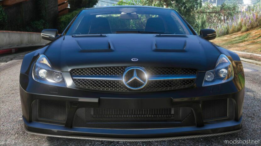 GTA 5 Mercedes-Benz Vehicle Mod: 2009 Mercedes-Benz SL65 AMG Black Series Add-On | Template | Tuning | Lods | Vehfuncs V V2.0 (Featured)