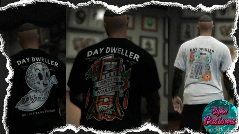 GTA 5 Player Mod: Tattoo Inspired T-Shirt For MP Male V1.1 (Featured)