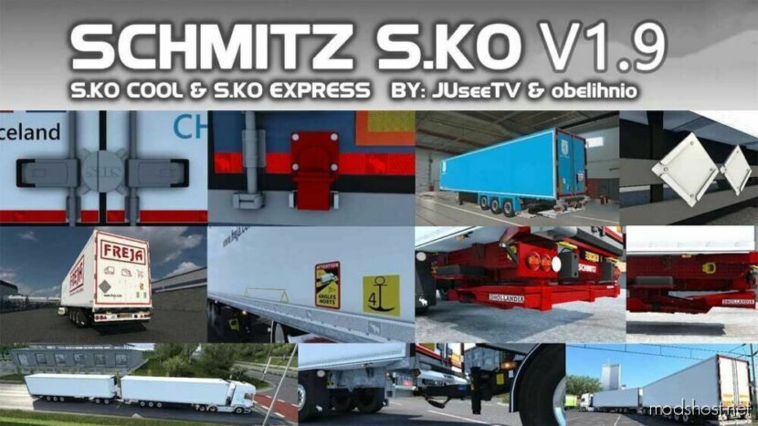 ETS2 Schmitz Trailer Mod: S.KO FIX V1.9 1.48 (Featured)