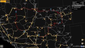 ATS Mod: Full Screen Map For V2.1 1.48 (Image #2)