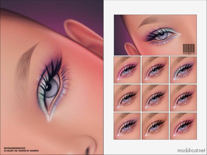 Sims 4 Female Makeup Mod: Eyeshadow N243 V2 (Featured)