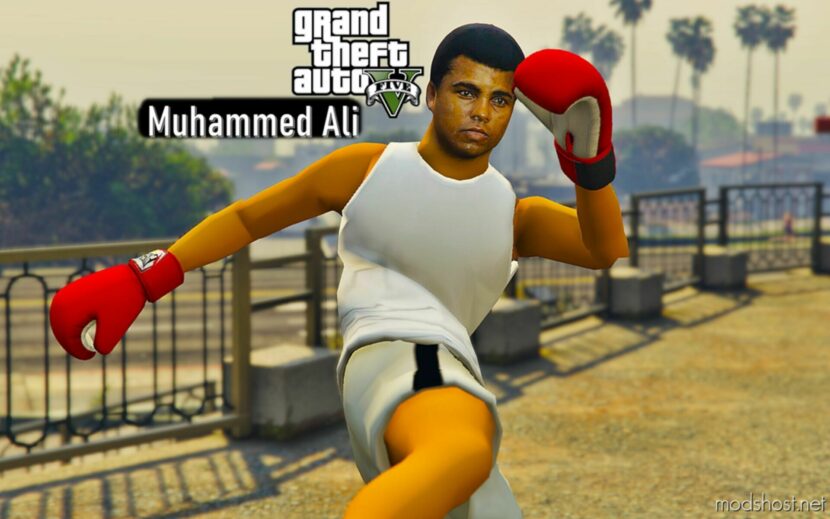 GTA 5 Player Mod: Muhammed ALI Clay Add-On PED (Featured)