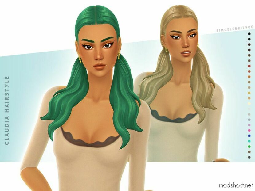 Sims 4 Female Mod: Claudia Hairstyle (Featured)