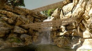 GTA 5 Map Mod: TWO Hoots Waterfalls Simple Wooden Bridge (Menyoo) (Image #5)