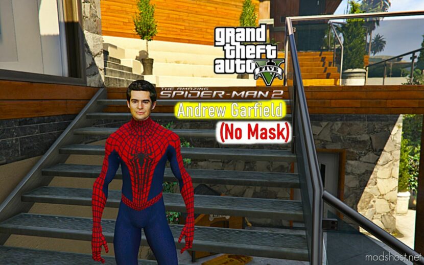 GTA 5 Player Mod: The Amazing Spiderman-2 (Andrew Garfield) (Featured)