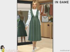 Sims 4 Everyday Clothes Mod: Norah Dress (Image #2)