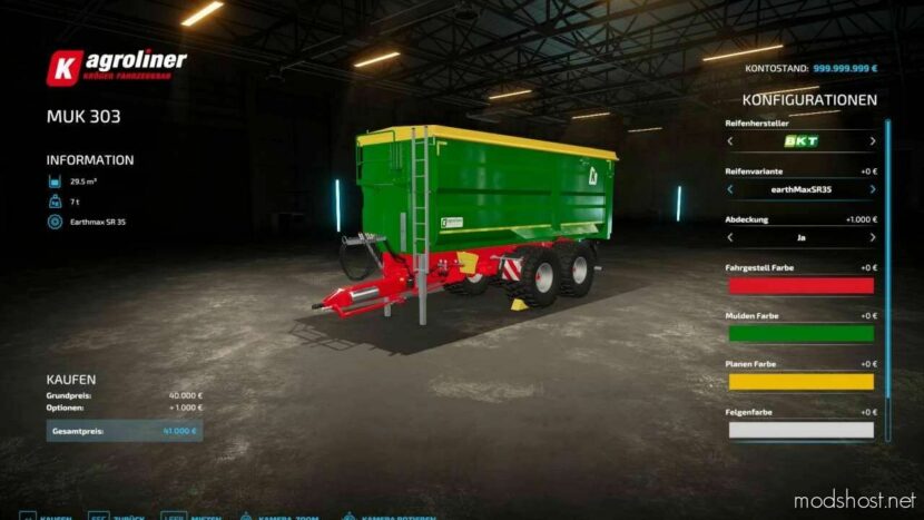 FS22 Trailer Mod: Agroliner MUK Pack V1.0.0.1 (Featured)