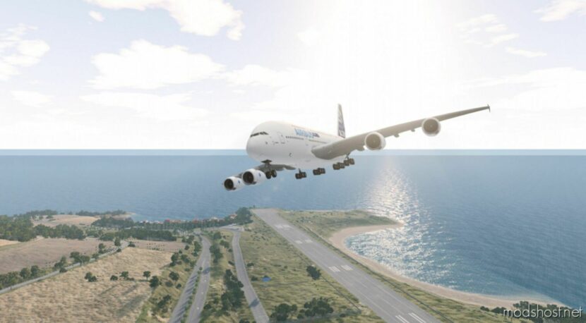 BeamNG Plane Mod: Airbus A380-800 0.29 (Featured)