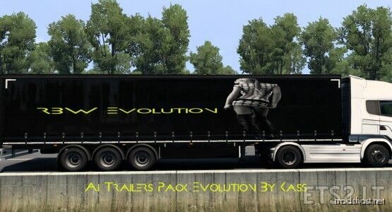 ETS2 Traffic Mod: AI Trailers Pack Evolution V1.9 (Featured)