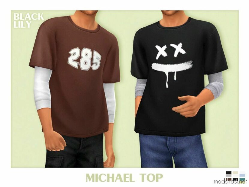 Sims 4 Adult Clothes Mod: Michael TOP (Featured)