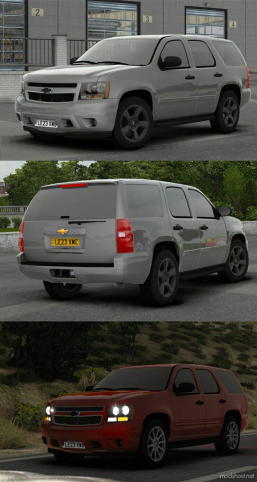 ETS2 Chevrolet Car Mod: Tahoe 2007 V3.5 1.48 (Featured)