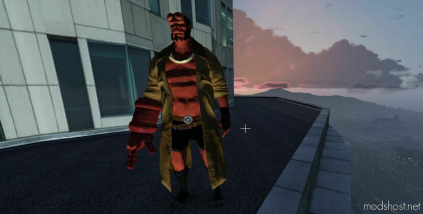 GTA 5 Player Mod: Hellboy Deluxe Addon PED (Featured)