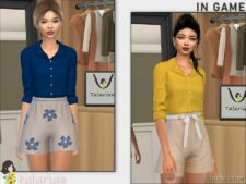 Sims 4 Female Clothes Mod: Blake Shirt (Image #2)