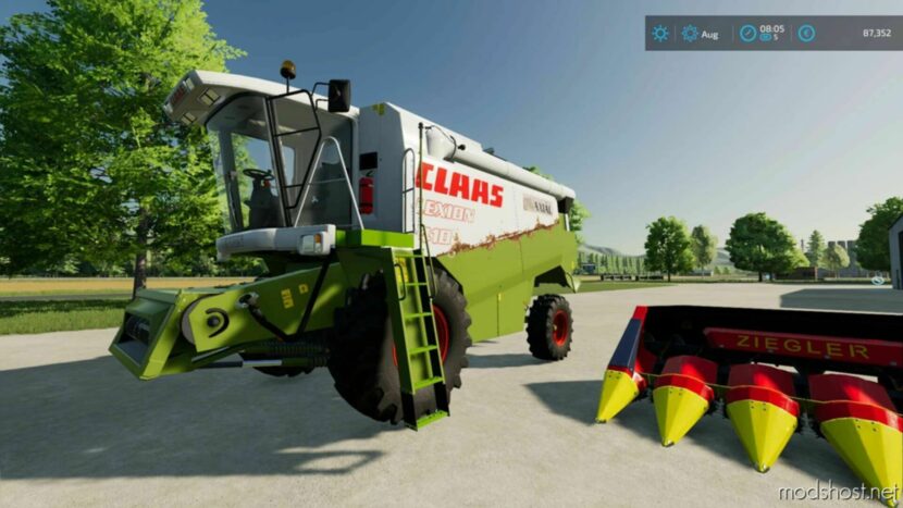 FS22 Claas Combine Mod: Lexion 400 Axial Kopott Regi (Featured)