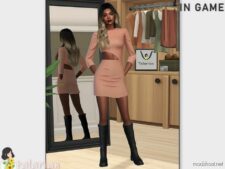 Sims 4 Female Clothes Mod: Molly Dress (Image #2)