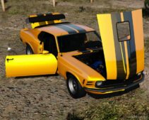 GTA 5 Ford Vehicle Mod: Mustang Boss (302) 1970 Add-On | Template V Reworked (Image #2)