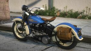 GTA 5 Vehicle Mod: 1936 Harley-Davidson EL Add-On | Sound | Vehfuncs V | Extras | Lods (Image #3)