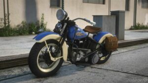 GTA 5 Vehicle Mod: 1936 Harley-Davidson EL Add-On | Sound | Vehfuncs V | Extras | Lods (Image #4)