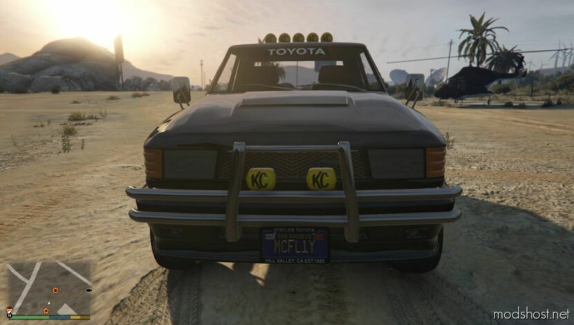 GTA 5 Toyota Vehicle Mod: 1985 Toyota Pickup SR5 4×4 From Back To The Future Add-On | Vehfuncs V V1.1 (Featured)