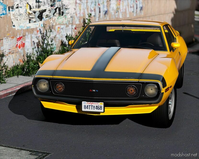 GTA 5 Vehicle Mod: 1971 AMC Javelin-Amx Add-On | Tuning | Template | Extras V Reworked (Featured)