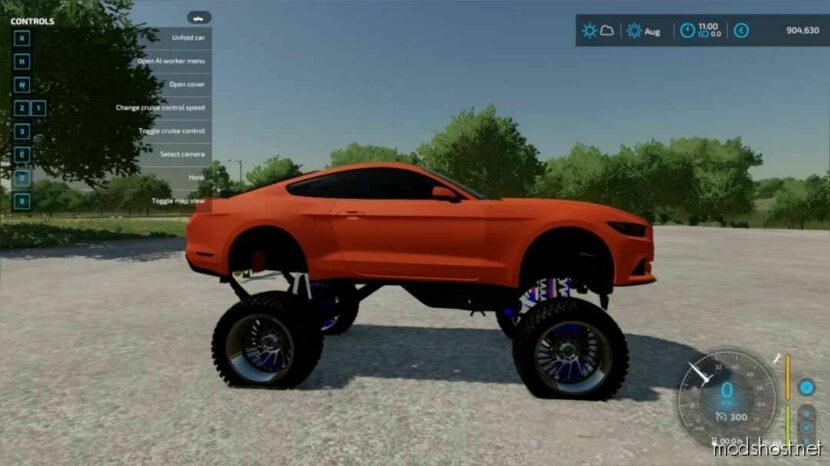 FS22 Ford Car Mod: 2018 Ford Mustang Lifted (Featured)