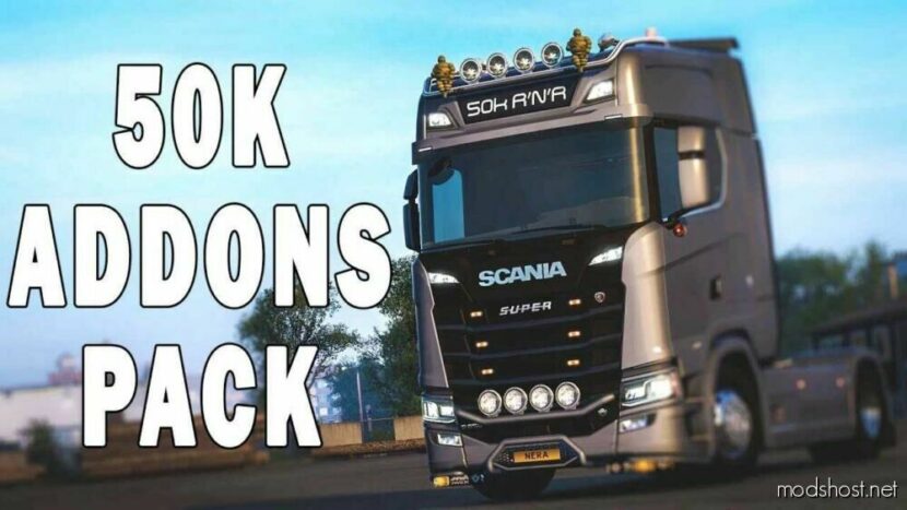 ETS2 Part Mod: 50K Addons Pack 1.48 (Featured)