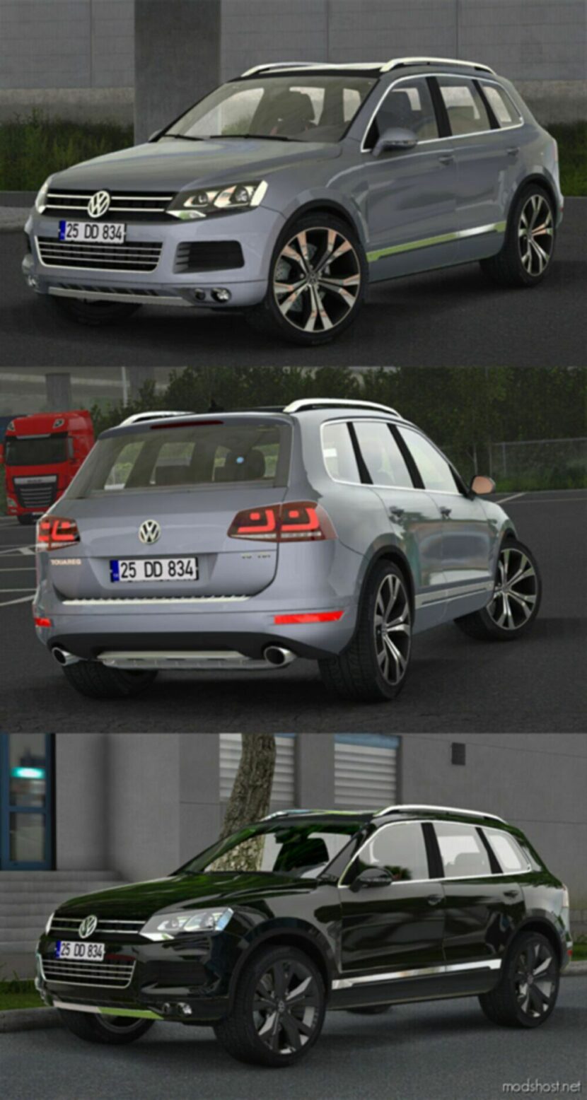 ETS2 Volkswagen Car Mod: Touareg 7P V2.5 1.48 (Featured)