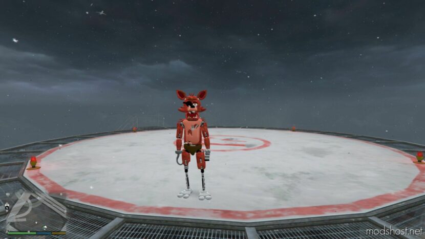 GTA 5 Player Mod: Foxy – Fnaf Add-On PED (Featured)