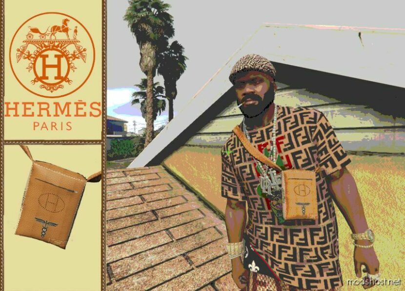 GTA 5 Player Mod: Hermès BAG For Franklin (Featured)