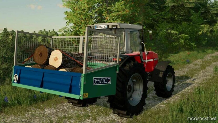 FS22 Attachment Mod: 3-Point Tipper Desvoys (Featured)