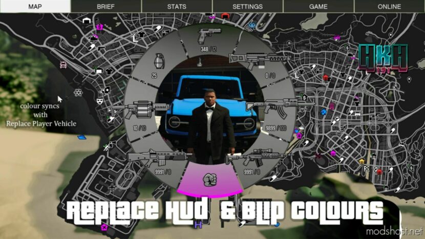 GTA 5 Script Mod: Replace HUD & Blip Colours V2.0 (Featured)