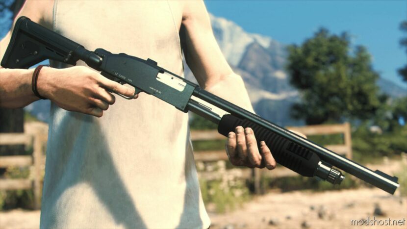 GTA 5 Weapon Mod: GTA VI Style Pump Shotgun Replace | Animated | Tints | Lore-Friendly (Featured)