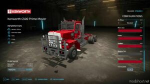 FS22 Kenworth Truck Mod: C500 V1.1 (Image #4)