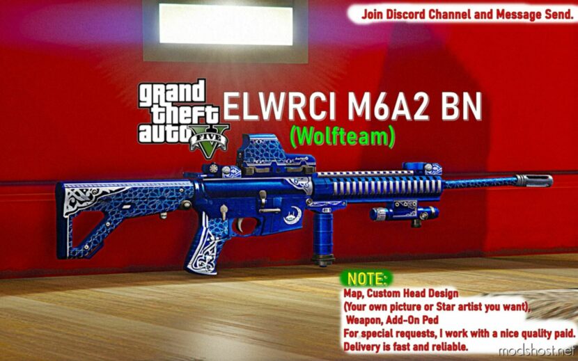 GTA 5 Weapon Mod: Elwrcı M6A2 BN Replace / Fivem (Featured)