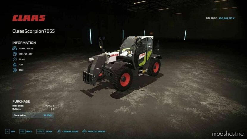 FS22 Claas Forklift Mod: Scorpion 7055 (Featured)