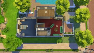 Sims 4 House Mod: Modern Monolith – ECO Lifestyle Residential LOT (Image #11)