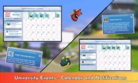 Sims 4 Mod: University Events – Calendar And Notifications (Featured)