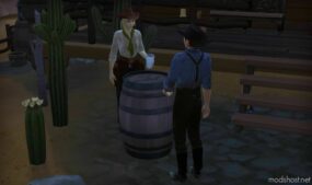 Sims 4 Object Mod: Nectar Barrel Home BAR (Image #2)