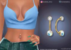 Sims 4 Accessory Mod: Crystal Belly Piercing (Featured)