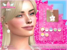 Sims 4 Clothes Mod: Barbie the movie gingham dress outfit, SET (Image #2)