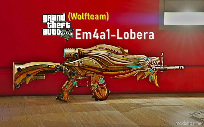 GTA 5 Weapon Mod: Em4A1-Lobera Replace / Fivem (Featured)