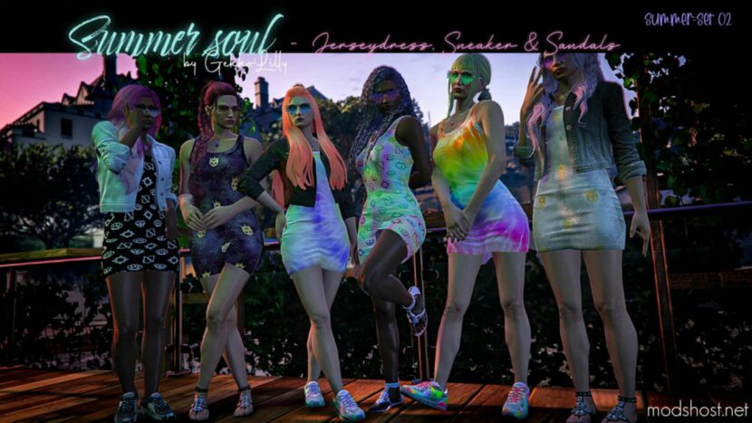 GTA 5 Player Mod: Summer Soul – Jerseydress, Sneaker & Sandals For MP Female (Featured)