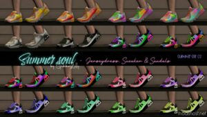 GTA 5 Player Mod: Summer Soul – Jerseydress, Sneaker & Sandals For MP Female (Image #4)