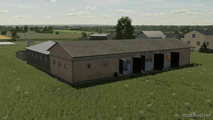 FS22 Placeable Mod: Barn With Cowshed V1.0.0.1 (Featured)